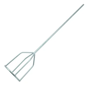 Denzel Миксер для гипсовых смесей, 100 х 590 мм, оцинкованный, шестигранный хвостовик 8 мм 848427