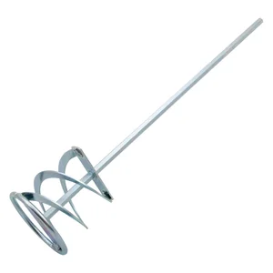 Denzel Миксер для красок и штукатурных смесей, 80 х 400 мм, оцинкованный, шестигранный хвостовик 8 мм 848447