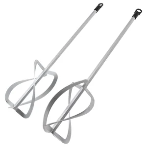 Denzel Комплект насадок для строительного миксера, 2шт., 220х560 мм, оцинкованные, хвостовик HEX13// 84839