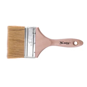 Matrix Кисть плоская Евро 4 , натуральная щетина, деревянная ручка 83057