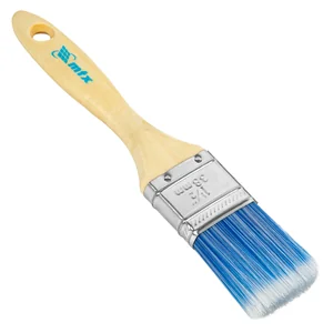 Matrix Кисть плоская Евро 1.5 , искусственная щетина, деревянная ручка 83070