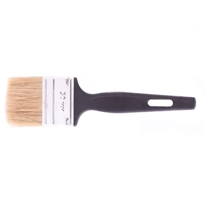 Сибртех Кисть флейцевая Стандарт , 50 х 6 мм, натуральная щетина, пластиковая ручка 82504