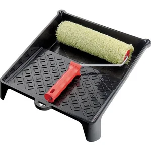 Matrix Набор, валик для фасадных работ синтетический, 250 мм, ворс 18 мм, D 36 мм, РАС, кювета 330 х 350 мм Россия 84407