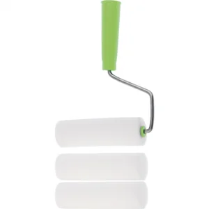 Сибртех Валик Поролон с ручкой и 2 шубки 180 мм, D 42 мм D ручки 6 мм 80452