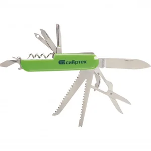 Сибртех Нож многофункциональный, компактный размер, 15 функций, 90 мм 17626