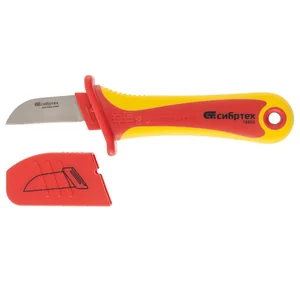 Сибртех Нож диэлектрический до 1000 В, прямая рабочая кромка полотна 78800