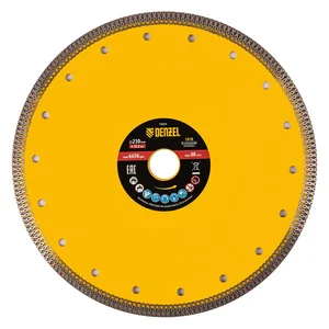 Denzel Диск алмазный отрезной 230 х 22,2мм, сплошной, супертонкий, горячий пресс, сухой/мокрый рез// 73074