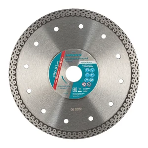 Gross Диск алмазный, 180 х 22.2 мм, тонкий, сплошной (Jaguar), мокрая резка 73056