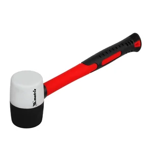 Matrix Киянка резиновая, 225 г, черно-белая резина, фибергласовая рукоятка 11170