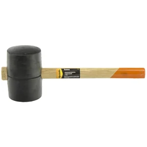 Sparta Киянка резиновая, 1130 г, черная резина, деревянная рукоятка 11161