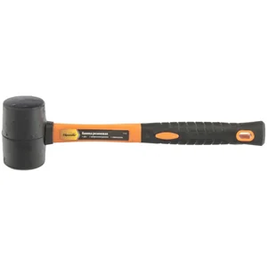 Sparta Киянка резиновая, 225 г, черная резина, фибергласовая рукоятка 11125