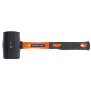 Sparta Киянка резиновая, 680 г, черная резина, фибергласовая рукоятка 11127