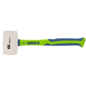 Сибртех Киянка резиновая, 680 г, белая резина, фибергласовая рукоятка 11168