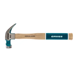 Gross Молоток-гвоздодер, 450 г, угол 45, магнит, обрезиненная рукоятка American hickory 10415