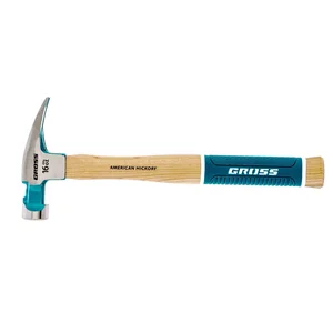 Gross Молоток-гвоздодер, 450 г, угол 75, магнит, обрезиненная рукоятка American hickory 10418