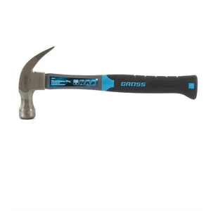 Gross Молоток-гвоздодер, 570 г, фибергласовая трехкомпонентная рукоятка 10476
