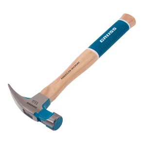 Gross Молоток-гвоздодер, 380 г, угол 75, магнит, обрезиненная рукоятка AMERICAN HICKORY // 10413