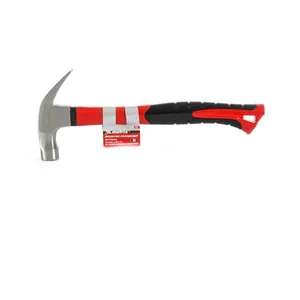 Matrix Молоток-гвоздодер optimal, 450 г, боек c магнитом, фибергласовая обрезиненная рукоятка 10454