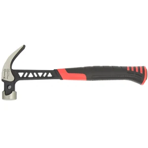 Matrix Молоток-гвоздодер, 450 г, цельнокованый, боек с магнитом, двухкомпонентная обрезиненная рукоятка Pro10465