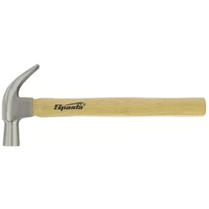 Sparta Молоток-гвоздодер, 450 г, боек 27 мм, деревянная рукоятка 1042055
