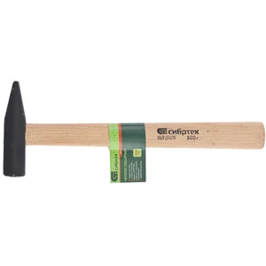 Сибртех Молоток слесарный 500 г, квадратный боек, деревянная рукоятка 10217