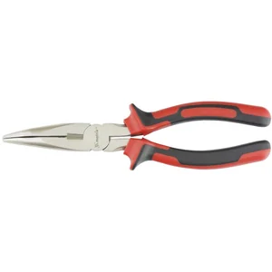 Matrix Длинногубцы изогнутые Nickel, 200 мм, никелированные, двухкомпонентные рукоятки 17424