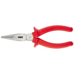 Matrix Длинногубцы прямые Econom, 160 мм, шлифованные, пластмассовые рукоятки 17192