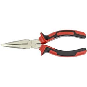 Matrix Длинногубцы прямые Nickel, 160 мм, никелированные, двухкомпонентные рукоятки 17164