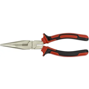 Matrix Длинногубцы прямые Nickel, 200 мм, никелированные, двухкомпонентные рукоятки 17168