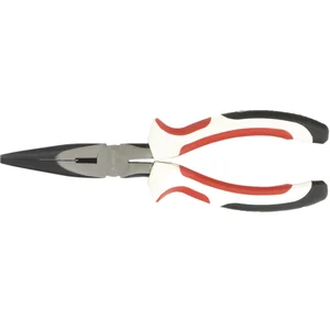 Matrix Длинногубцы прямые Premium, 180 мм, трехкомпонентные рукоятки 17186