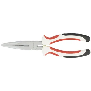 Matrix Длинногубцы прямые, WHite Nickel, 200 мм, никелированные, трехкомпонентные рукоятки 17190