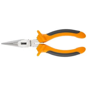 Sparta Длинногубцы прямые, Comfort, 200 мм, шлифованные, двухкомпонентные рукоятки 17169