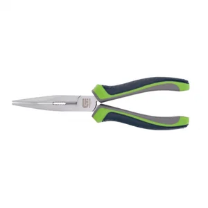 Сибртех Длинногубцы прямые, 200 мм, трехкомпонентные рукоятки 17115