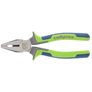 Сибртех Плоскогубцы комбинированные, 200 мм, фосфатирование, трехкомпонентные рукоятки 17055