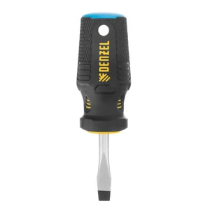 Denzel Отвертка SL6x38 мм, CrV, трехкомпонентная рукоятка 12201
