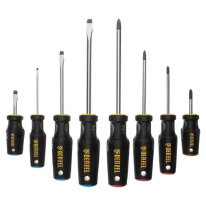 Denzel Набор отверток, 8 пр., CrV, трехкомпонентная рукоятка 12213