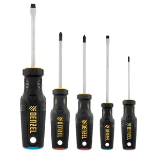 Denzel Набор отверток, 5 пр., CrV, трехкомпонентная рукоятка 12215