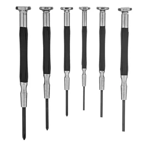 Gross Набор отверток для точной механики, CrMo, металлические обрезиненные рукоятки, 6 шт, бокс трансформер 13346