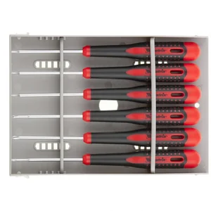 Matrix Набор отверток для точных работ Fusion, двухкомпонентная рукоятка, 6 шт, в пластиковом пенале 13361