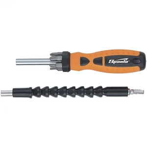 Sparta Отвертка телескопическая, набор бит, гибкий привод, 8 шт, 115575