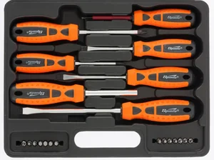 Sparta Набор отверток, биты, двухкомпонентные рукоятки, 21 предмет 13309