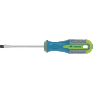 Сибртех Отвертка, SL6 х 100 мм, CrV, трехкомпонентная рукоятка 11798