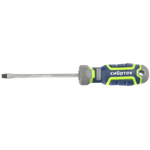 Сибртех Отвертка SL5 х 100 мм, CrV, четырехкомпонентная рукоятка 12264