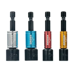 Gross Набор бит с торцевыми головками 8, 10,12, 13 мм, магнит. Nut-Driver, S2 11627