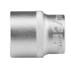 Stels Головка торцевая, 27 мм, двенадцатигранная, CrV, под квадрат 1/2, хромированная 13671