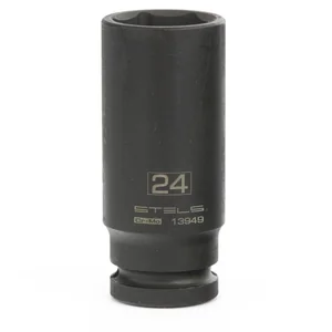 Stels Головка ударная удлиненная шестигранная, 24 мм, 1/2, CrMo 13949
