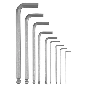 Denzel Набор ключей имбусовых, HEX, 1,5-10 мм, CrV, 9 шт., удлиненные, с шаром 12364