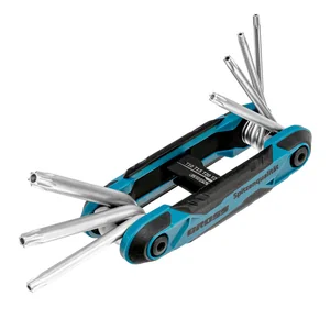 Gross Набор ключей имбусовых Tamper-Torx , складные, 8 шт, CrV 16413