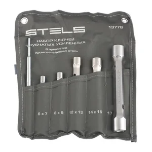 Stels Набор ключей трубок торцевых усиленных 6 предметов, CrV 13778