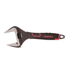 Matrix Ключ разводной, тонкие губки, фосфатированный, двухкомпонентная рукоятка, 300 мм, PRO 15579